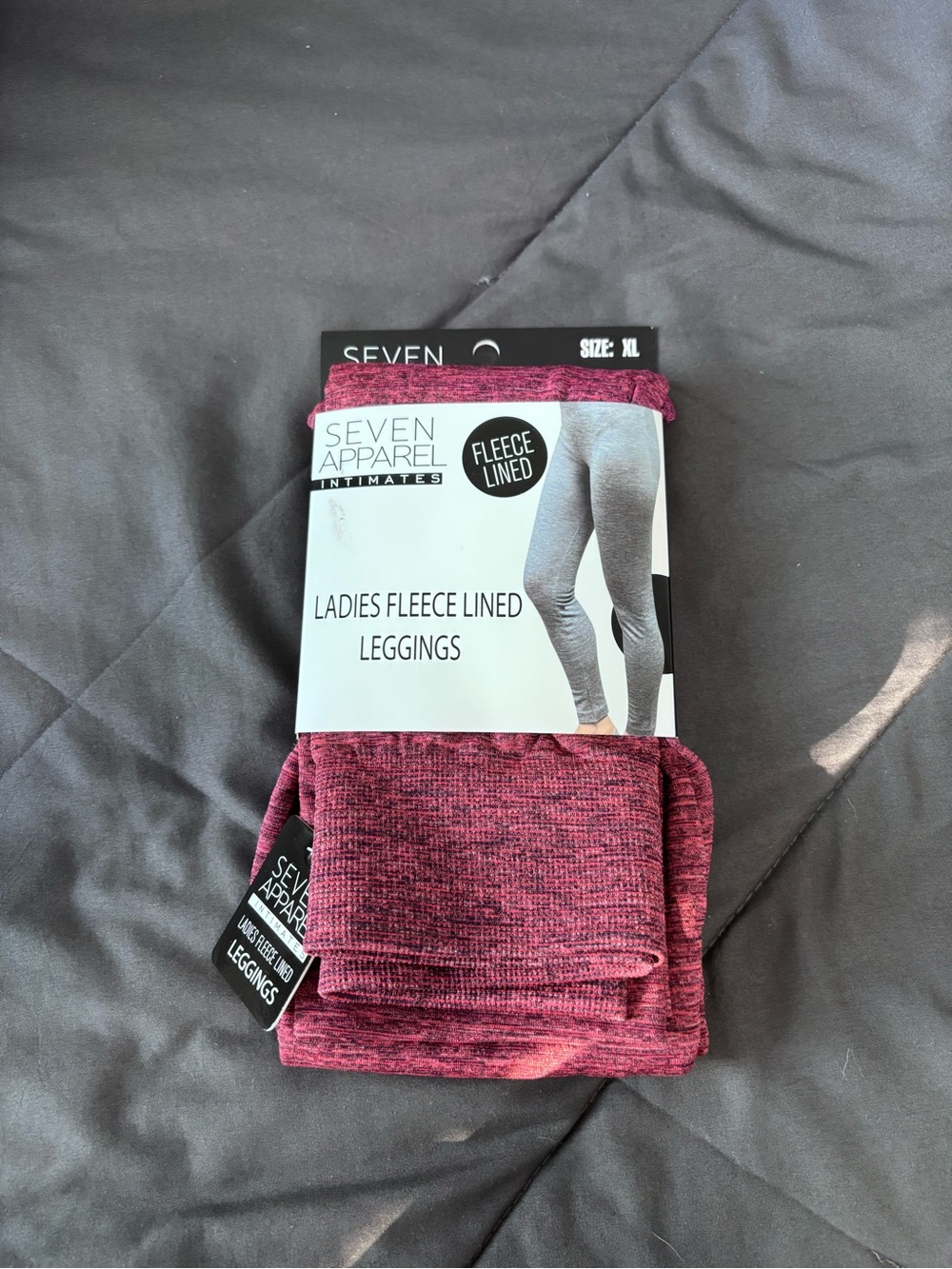 Seven Apparel Fleece-Lined Jeggings in Wine
